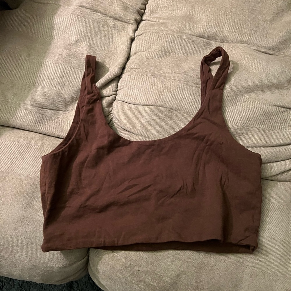 Brown tank top